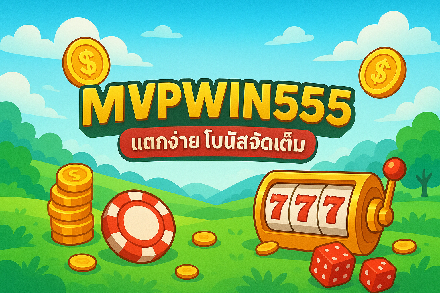 เกมสล็อต MVPWIN555 เล่นง่าย โบนัสจัดเต็ม